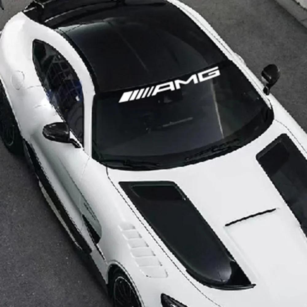 For Mercedes Benz Car Front Windshield Sticker Decal Decoration For Mercedes Benz AMG GLE GLS GLC CLA GLA GLB W204 W205 W203 W21