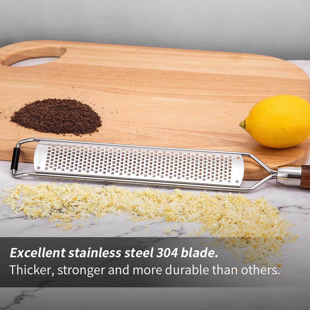 Kitchen Professional Cheese Grater Stainless Steel Lemon Zester Grater Flat Handheld Grater For Cheese,Chocolate,Spices,And More