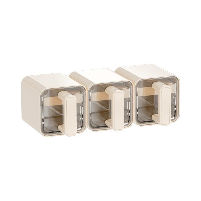 Organizador de especias para cocina, caja de almacenamiento de condimentos montada en pared