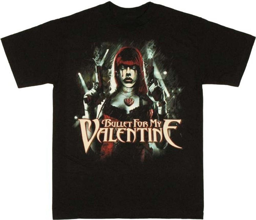 Bullet for My Valentine Gun T Shirt Unisex Black Full Size Unisex T-Shirt XL