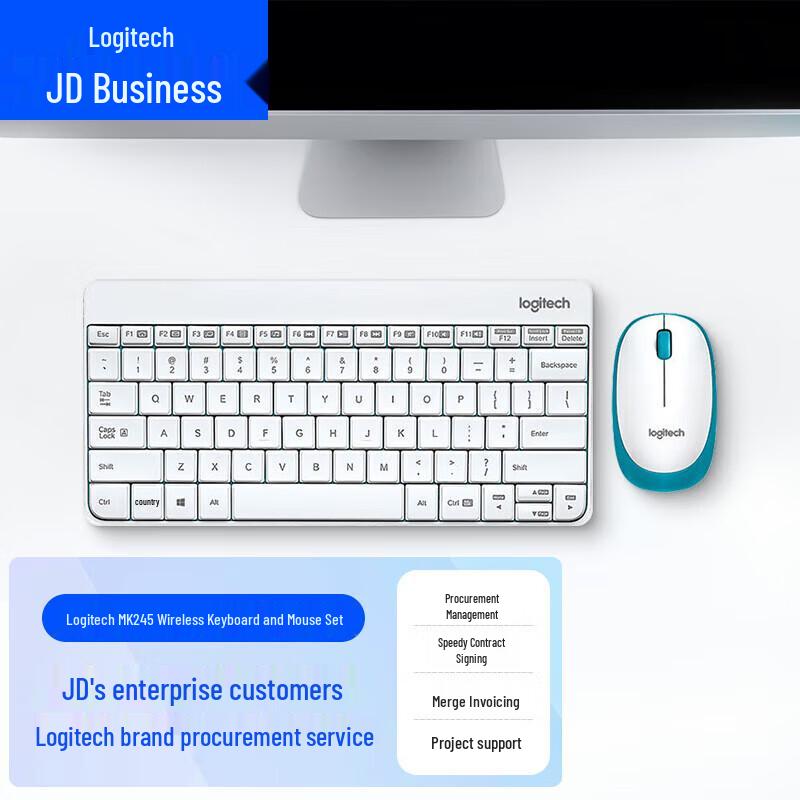 

Logitech MK245 Nano Wireless Keyboard and Mouse Combo