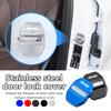 CYKVUD1 For Car Door Lock Protector Stainless Steel Prevent Rust and Scratches Grand Cherokee Patriot Renegade Compass Wrangler