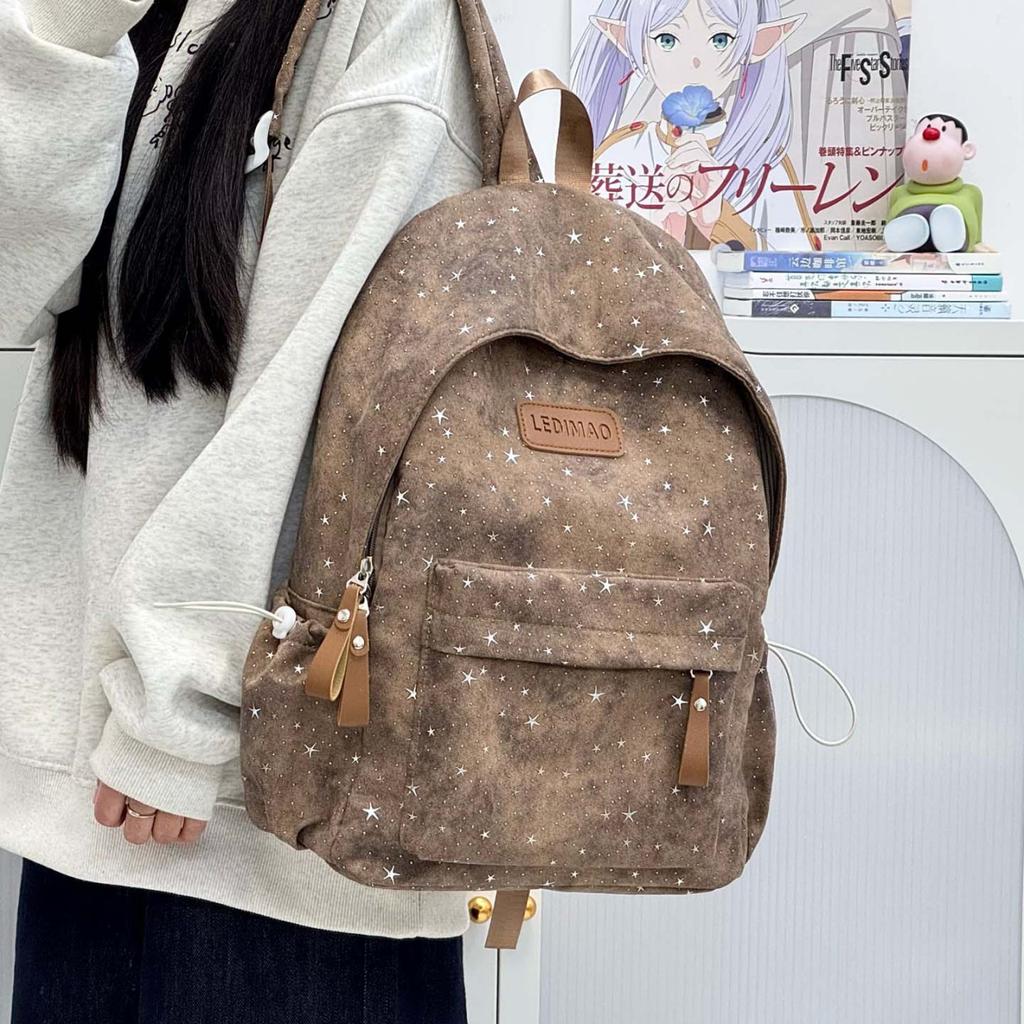 Schoolbag schoolbag for women's Japanese ins new high-value college style gypsy backpack for junior and high school boys lightweight backpack
