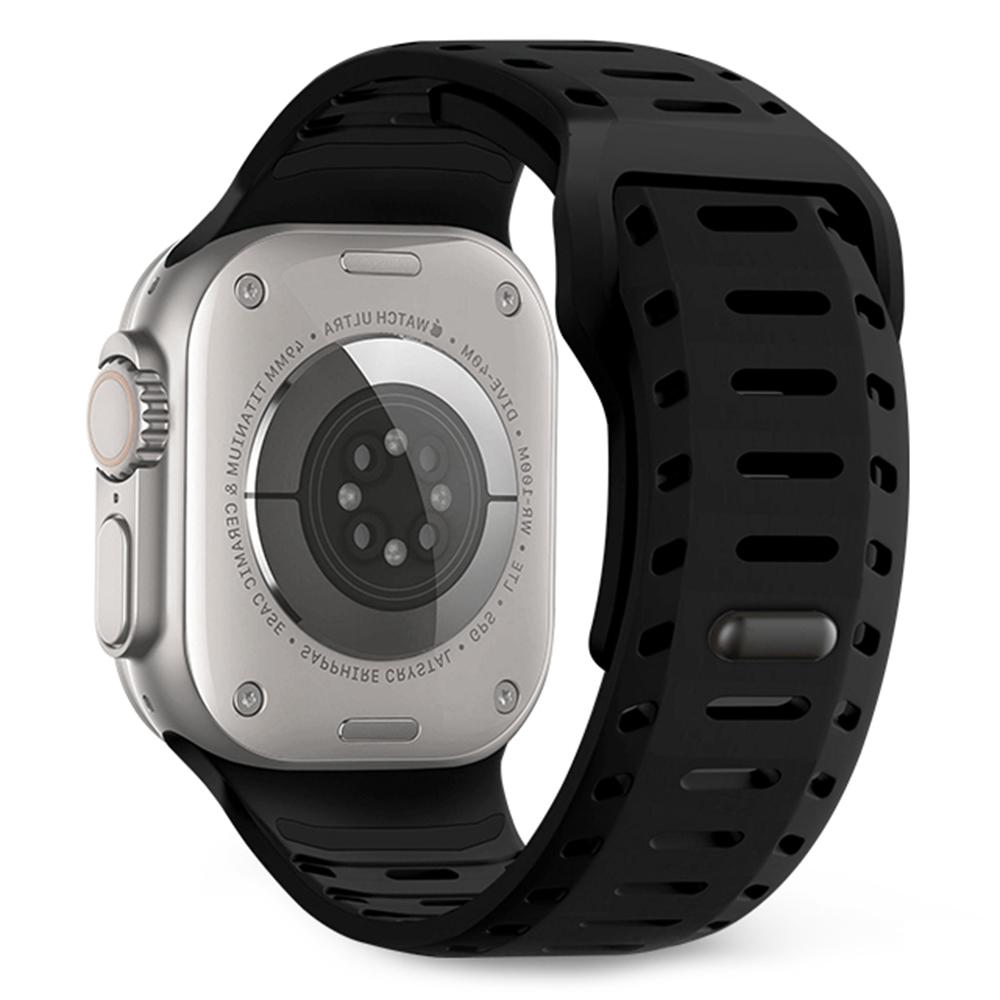 Silicone Band for Apple Watch Series 10 Ultra 9 8 7 SE 6 5 4 3 2 1 46mm 49mm 45mm 44mm 42mm Adjustable Watch Strap