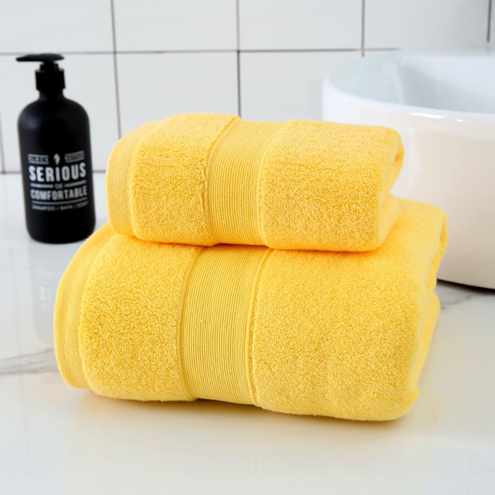 Spot large thickened cotton souvenir towel hotel men's sports face towel plain color broken gear water absorption