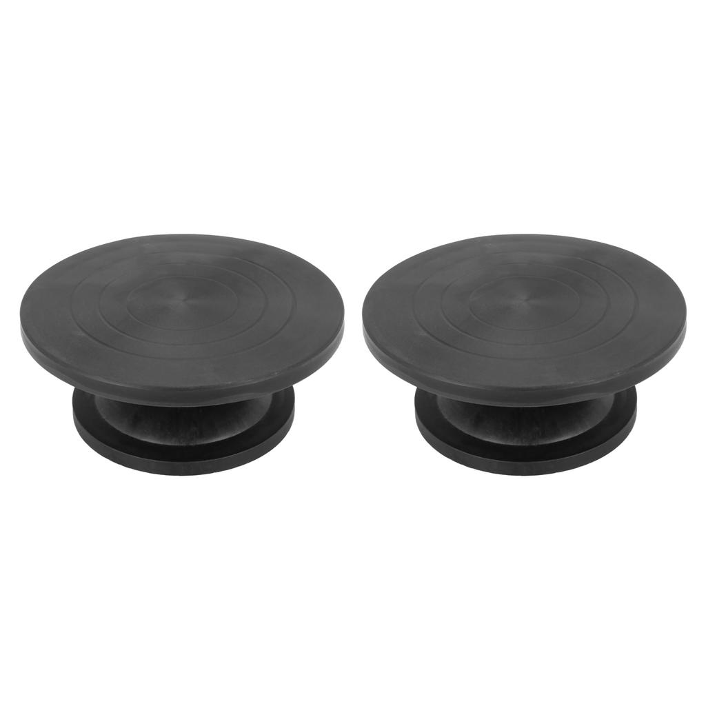 Good-2Pcs 30Cm Pottery Wheel Modelling Platform Sculpting Turntable Model Making Clay Sculpture Tools Black