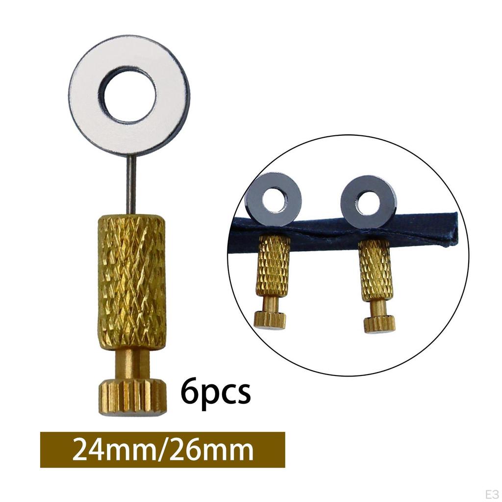 6 Pieces DIY Leather Craft Sewing Position Located Pin, Hand Positioning