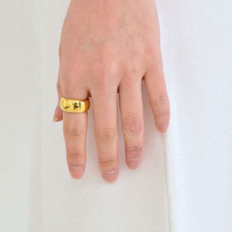 LAYERMOOD 24 Gold New Bold Ring-silver925