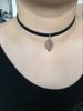 Korean fashion trend wild forest-based metal leaf pendant necklace clavicle short section of double-leaf jewelry
