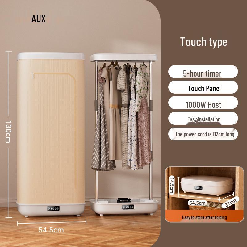 

Compact Foldable Timed Clothes Dryer for Dorms