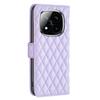 BINFEN COLOR BF Style-14 For Xiaomi Redmi Note 14 Pro+ 5G/Note 14 Pro 5G/Poco X7 5G Case Rhombus Phone Leather Cover Stand