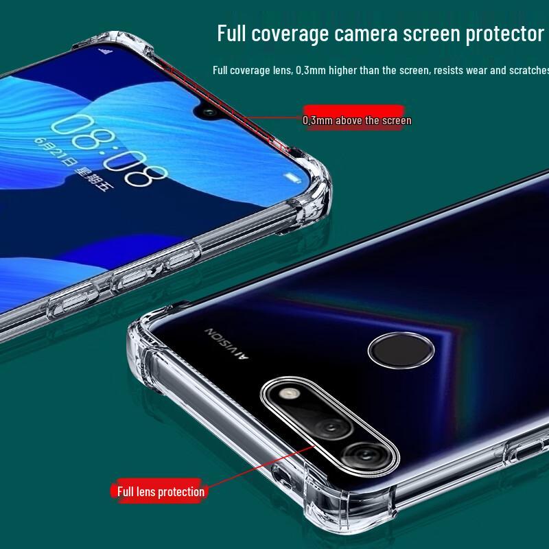 Biyazi Transparente Stoßfeste Handyhülle