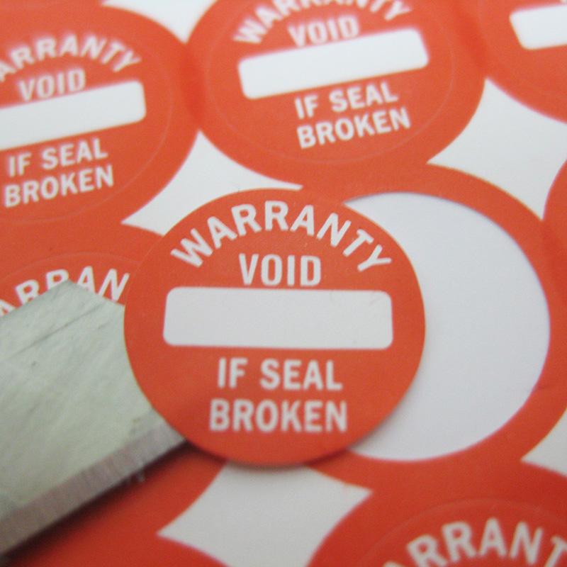 12mm Screw Hole Seal Warranty Void Sticker Brittle Paper Do Not Enter Warning Label Electronic Device Repair Guanantee