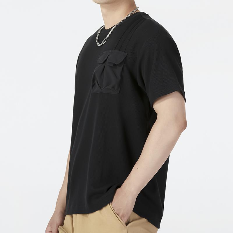 Adidas Neo T Shirts Men's Black Crew Neck Moderate Straight Fit HN4705