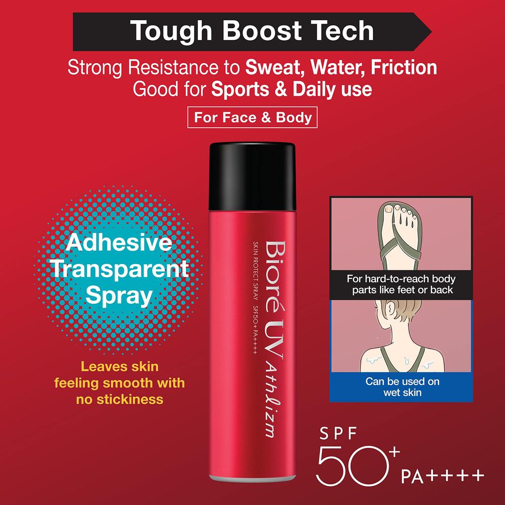 Bioré UV Asurizumu Skin Protect Spray Sunscreen SPF50+ PA++++ 90g Transparent Fragrance-Free