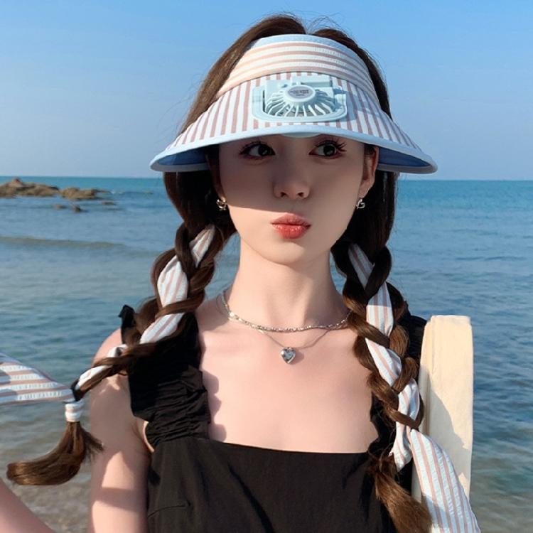 Sunproof Hat with Rotatable Fan Adjustable 3 Speed Wind Modes Cooling Fan Hat for Outdoor Activity Cycling Hiking Gear