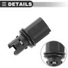 Motoforti Side Indicator Marker Light Lamp Socket Holder, for Ford for Mustang 2005-2021, Plastic, No.6R3Z-13411-BA, Black