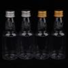 10Pcs 50Ml Mini Clear Pet Refillable Small Wine Bottles For Party Wedding Liquor Bottles With Leak Proof Screw Lid