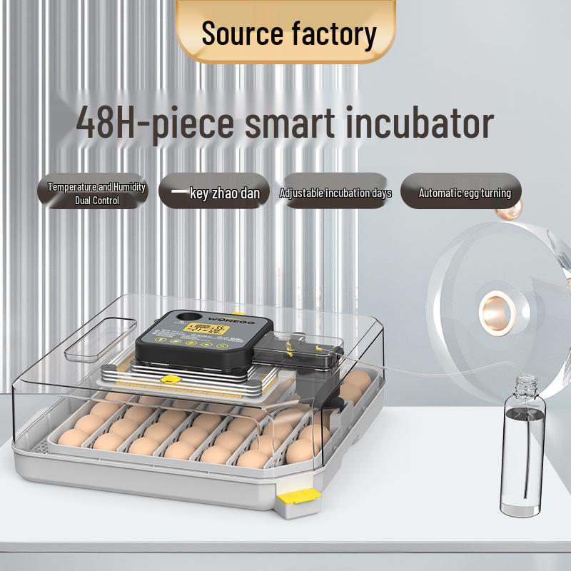 

Полностью автоматический инкубатор на 48 яиц с контролем температуры и влажности для куриных, утиных и гусиных яиц