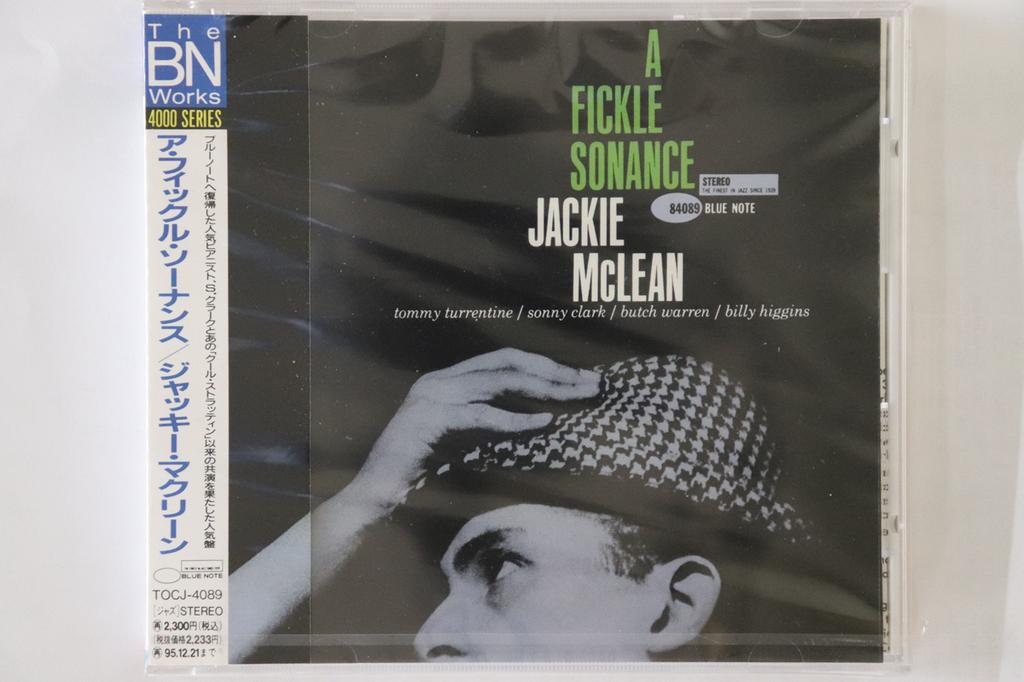 CD JACKIE MCLEAN - A Fickle Sonance TOCJ4089 BLUE NOTE 1993 Japan Obi Jazz Used