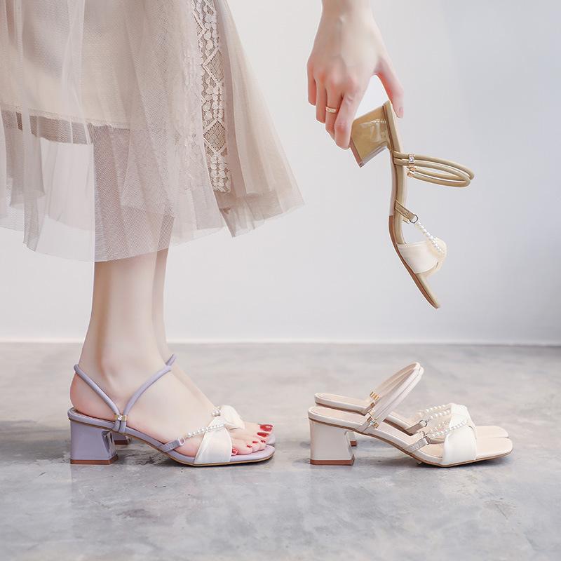 779-5 Sandals Women Wear 2025 Summer New Women's Internet Celebrity Two Wear Cool Slippers Fairy Style