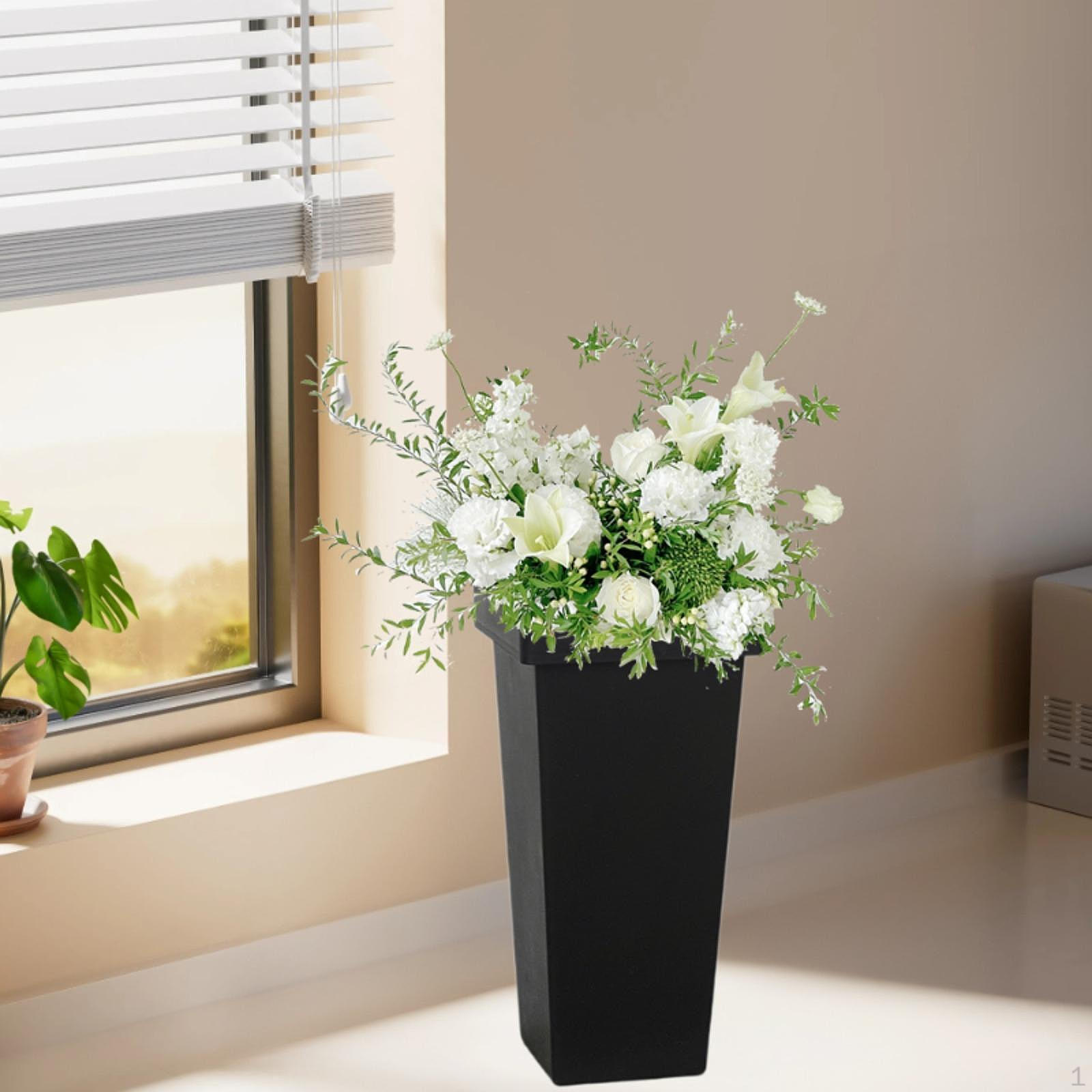 

Цветочное ведро Ваза Контейнер для цветочной композиции ПП Настольные центральные украшения Дисплей Многоцелевые букеты Large