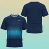 Summer Men's Table Tennis Training Uniform, Casual and Comfortable Sports Short Sleeved Top, 3D Printed O-neck Short Sleeved T-shirt