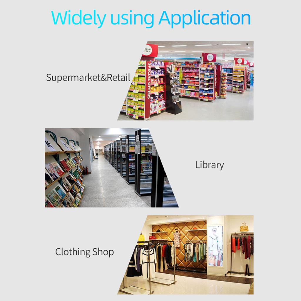 USB Strekkodeskanner 1D Håndholdt Kablet Strekkodeleser med Stativ Støtter Papirkode Kompatibel med