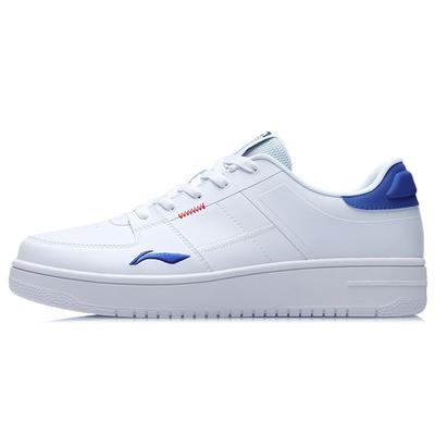 Li Ning Oneplay Slip Resistant Durable Low Top Skate Shoes Unisex Sneakers White Blue AGCR187-1