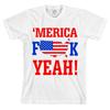 Merica F**k Yeah Bella + Canvas  American Flag Tee F Yea QUALITY & SOFT Unisex T-Shirt