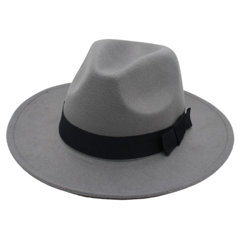 Vintage Top Hat Shanghai Beach Retro Jazz Hat Men'S And Women'S Wedding Felt Hat Versatile Nostalgic Woolen Hat Foreign Style Wholesale
