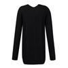 Women's Solid Color Pocket Mid Length Knit Cardigan Jacket Sweater