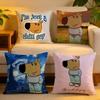 Chill Guy Cool Cushion Cover Linen SkinFriendly Soft Decorative Case For Sofa Home Decor Pillow Cover