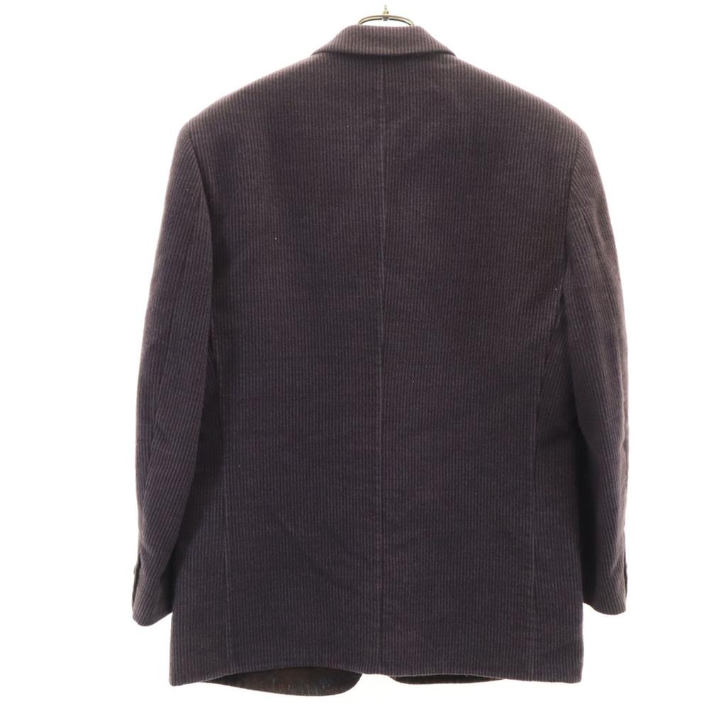 Lanvin 90s Wool Blend Old Stripe Tailored Jacket 48-35 Purple Men's Used