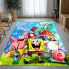 Zabawny S-SpongeBob Patrick Gwiazda Kreskówka Dywanik do Salonu Antypoślizgowy Miękki Dywan do Sypialni Pokoju Dziecięcego Kanapy, Dekoracja Domu Wycieraczka