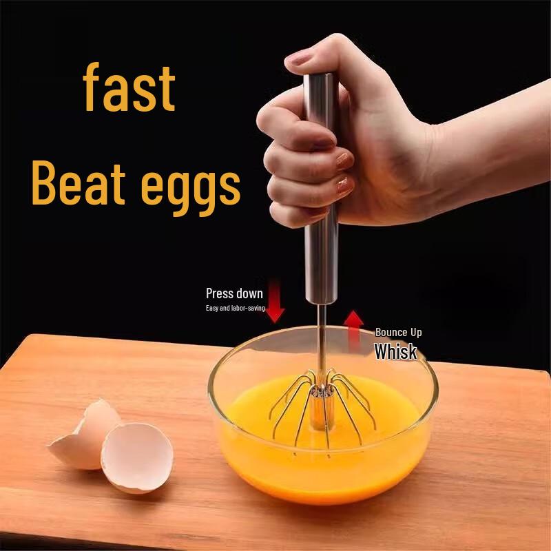 Stainless Steel Semi-Automatic Whisk Set