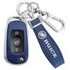 Leather Metal Car Key Cover for 16-17 Buick Verano GS Sedan/Hatchback