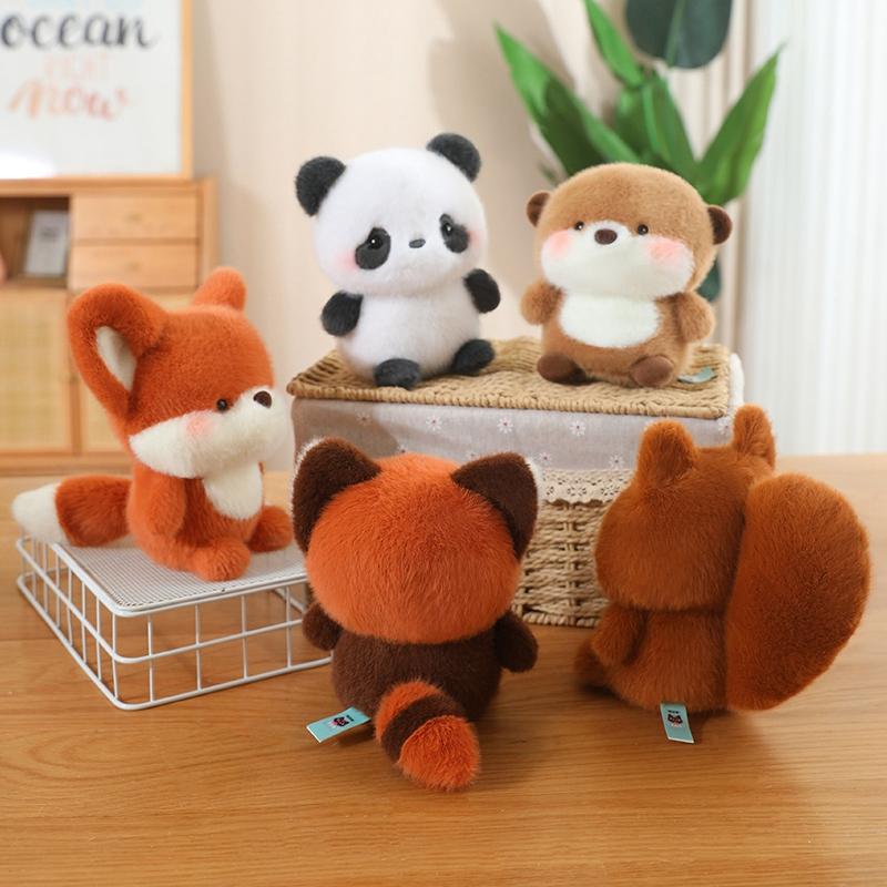 Kawaii Soft Plush Doll Pillow Animal Series - Elephant Pig Dog Sheep Penguin Raccoon Cat - Cute Toy Gift for Boys & Girls