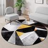 Non-slip Geometric Rotundity Carpet Soft Abstract Rug for Living Room Bedroom Washable Kids Home Decor