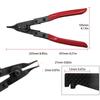 Convenient Removal and Installation of Circlips Flat Type Circlips Pliers Built-in Spring Assisted Removal Maintenance Tools