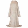 Blanket Hoodie Beige F Flannel