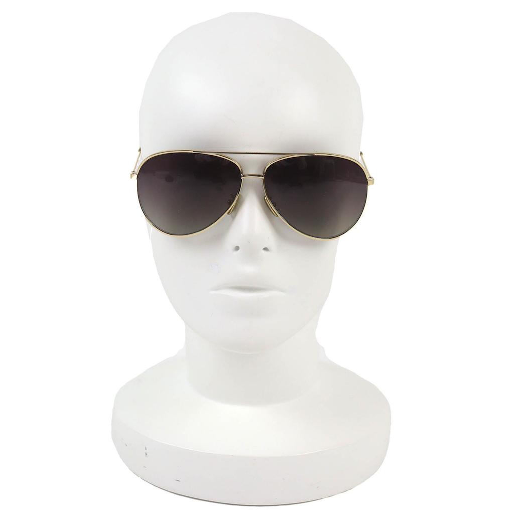 Excellent CELINE sunglasses Two Bridges Teardrop gold cotton mens CL40062U Used