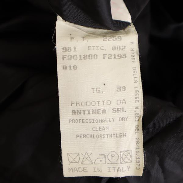 Emporio Armani Made In Italy Wool Blend Jacket 38 Black Women Used