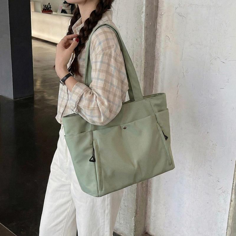 New Fashi Large Capacity Tote Bags Multi Pocket Casual Minimalist Shoulder Bag for Women Fashi Versatile Mom Commute Bag