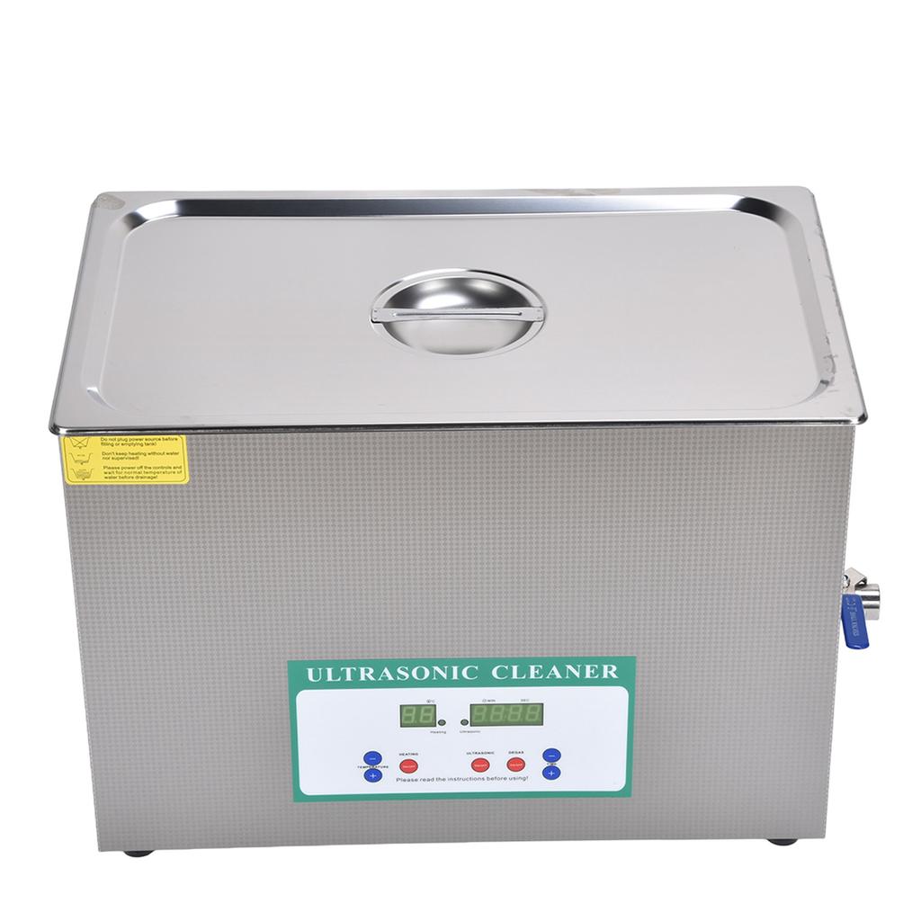 Ultrasonic Cleaner 30L 600W Large Ultra Sonic Tank Bath Cleaning Machine Timer DK‑1030HTDUK Plug 200‑240V 50Hz