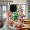 Phone Case: 2D Flat Design Suitable for iPhone 18, 17, 16, 15, 14, 13 Pro Protective Case, Christmas Town Panorama, Christmas and Halloween, Perfect H