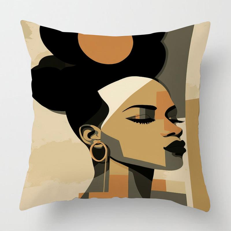 

Винтажная наволочка с иллюстрацией фигуры 45x 45см, декоративная наволочка для подушки для спальни, дивана, универсальная для четырех сезонов, разнообразие по желанию 40x40cm 16x16in