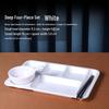 AnYi Melamine 6-Compartment Divided Canteen Tray