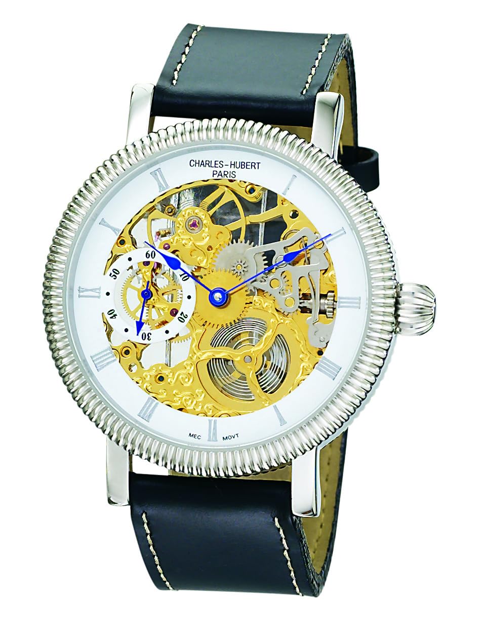 

Mechanical Skeleton Wristwatch Black [Charles Hubert] Hand-Winding 3737-G Men s золотий