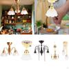 Dollhouse Chandelier Hanging Lamp Easy Installation DIY Supplies Handmade Miniature for